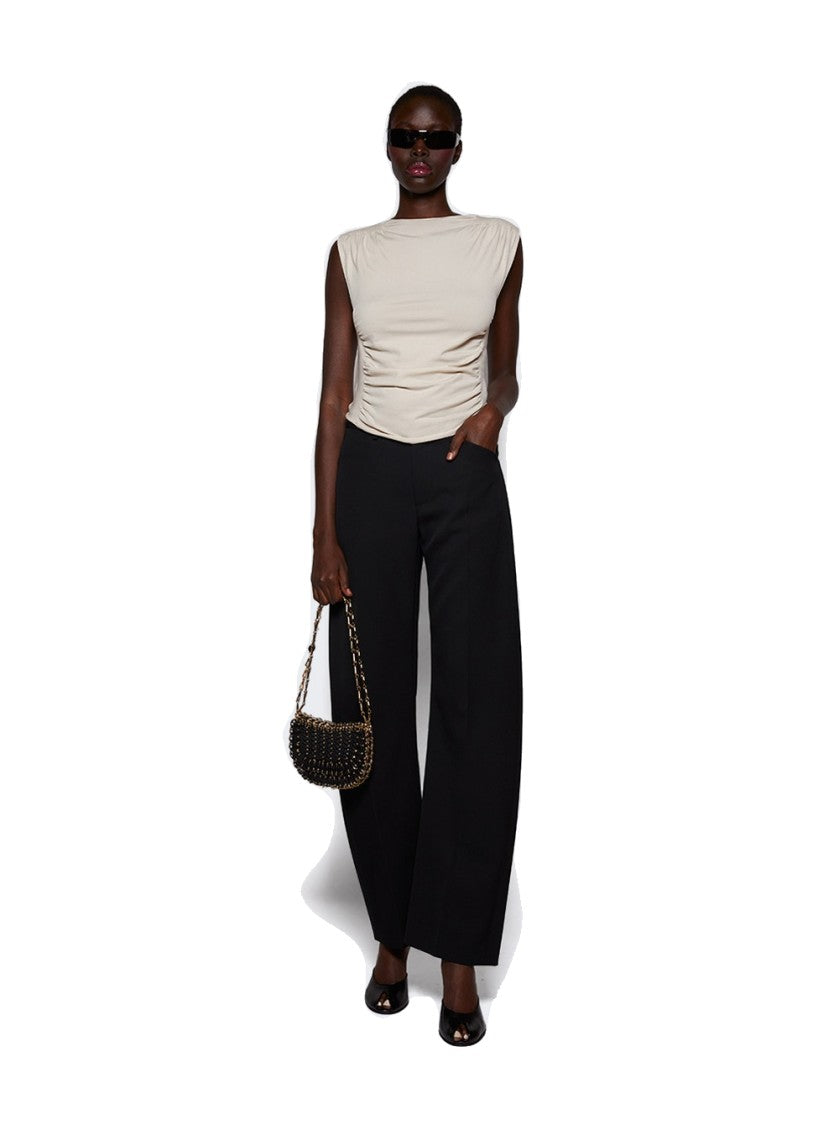 Alexander Wang Mid-Rise Bowed Leg Pant