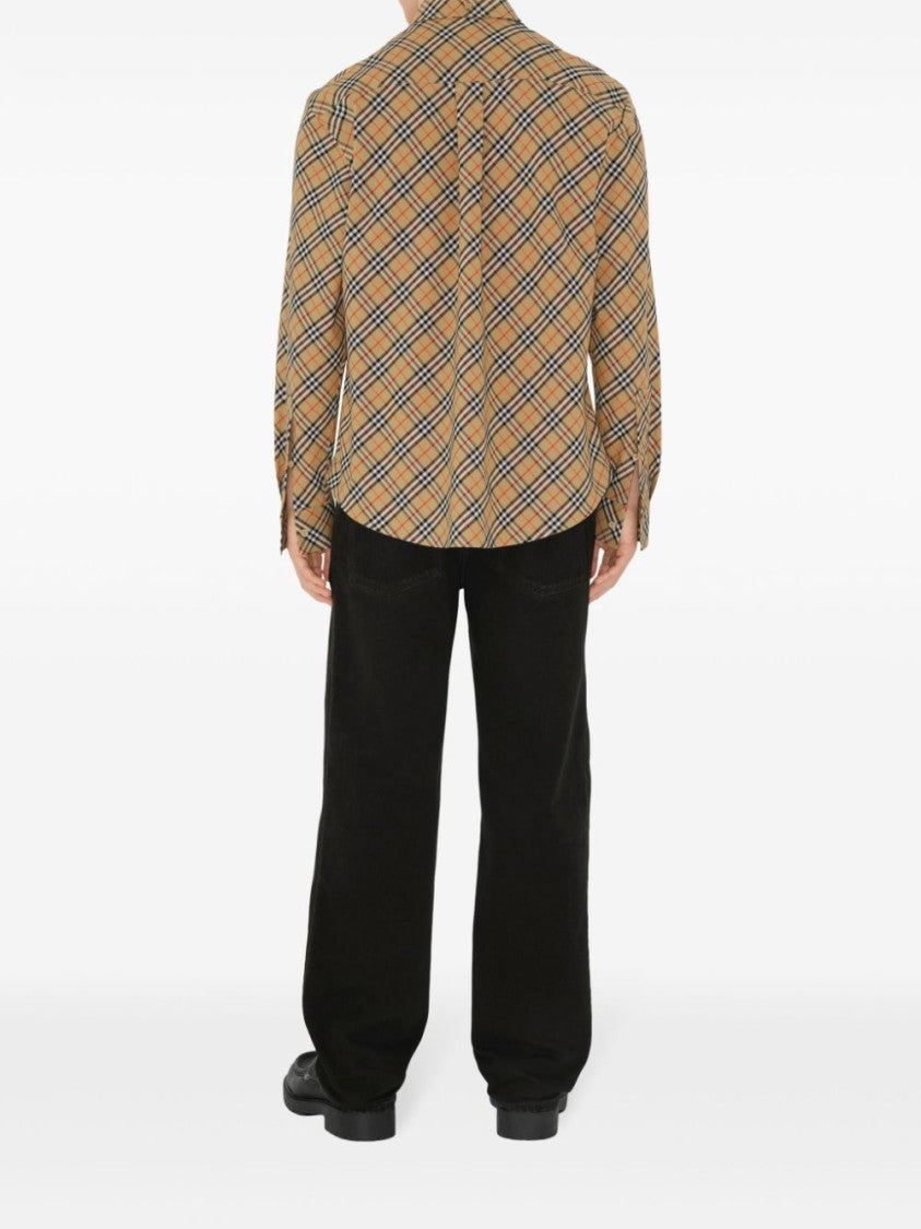 Burberry Checked Cotton Shirt