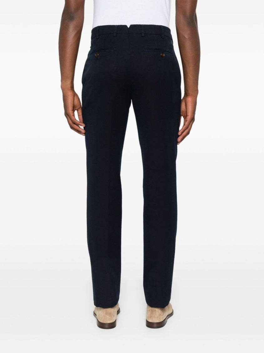 Brunello Cucinelli Tailored Black Trousers With Clean Front