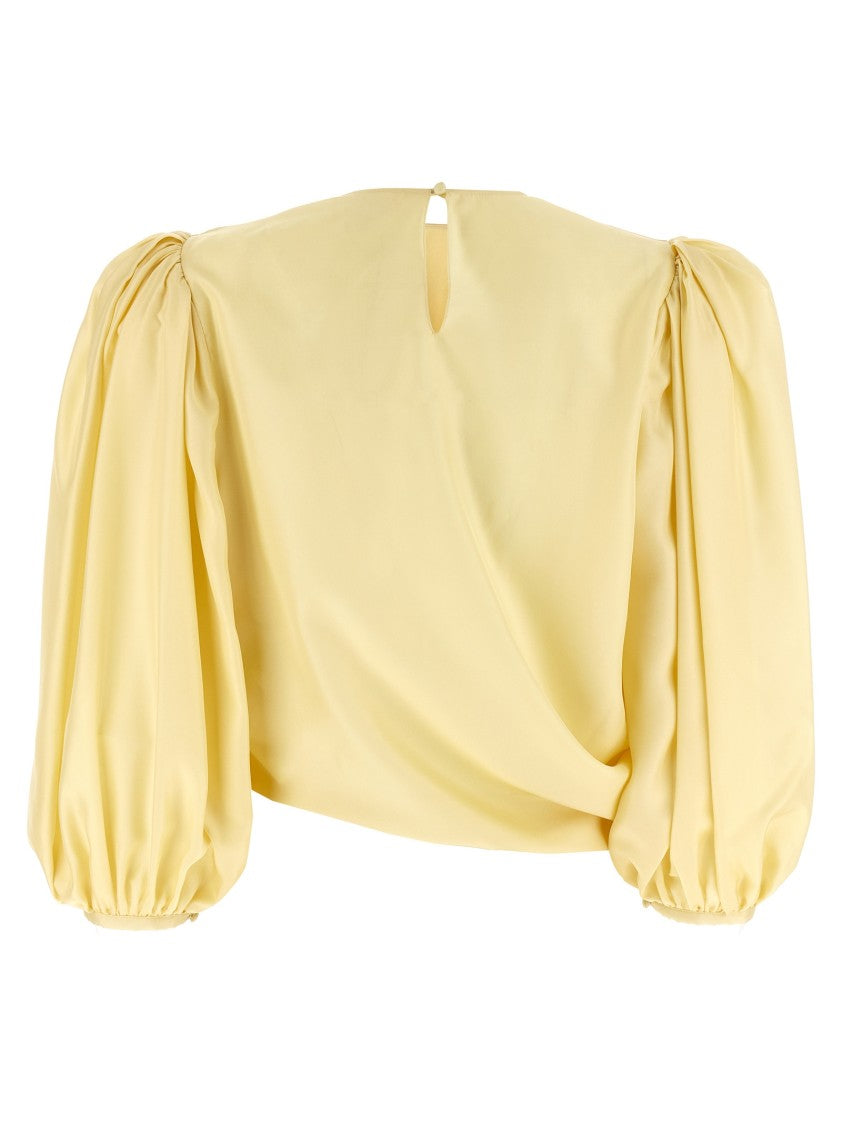 Chloé Crêpe De Chine Silk Draped Top