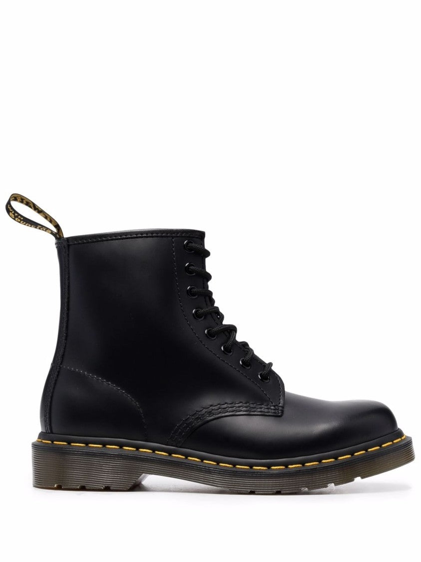 Dr. Martens 1460 Ankle-High Smooth Black Leather Boots