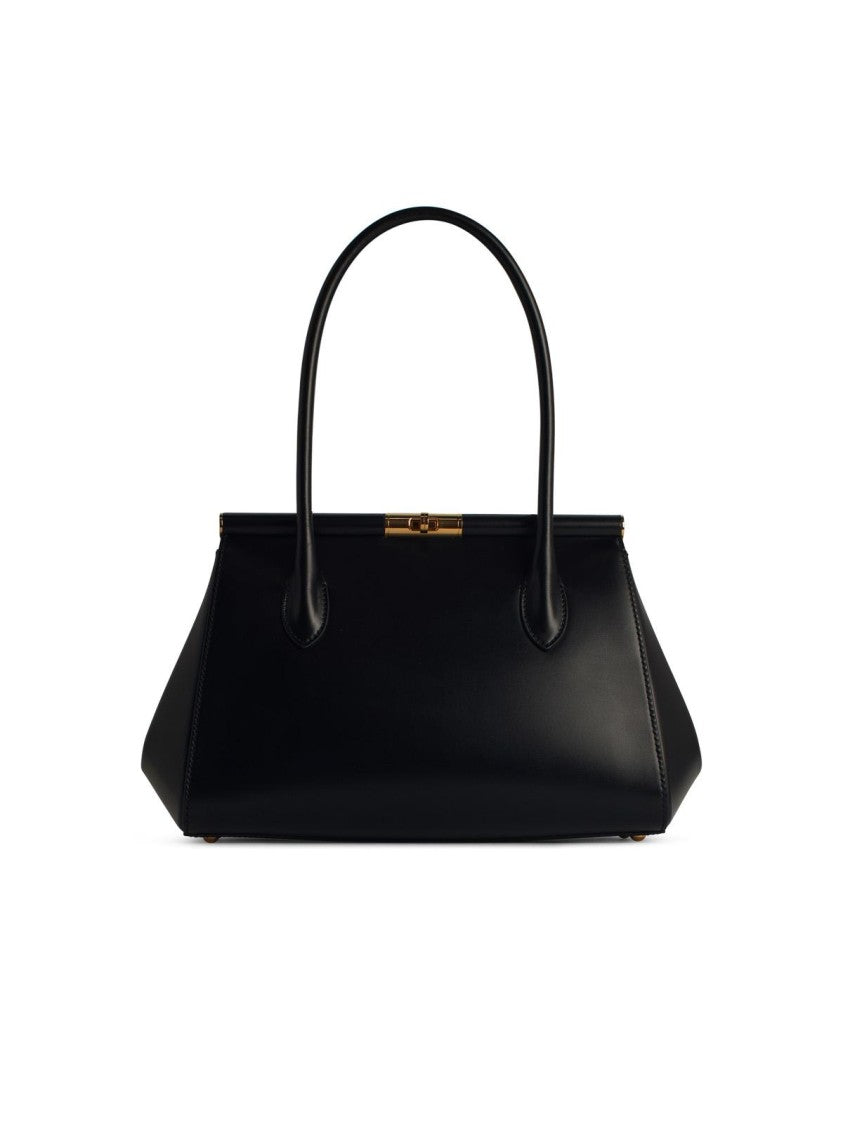 Dolce & Gabbana New Sicily' Black Leather Bag