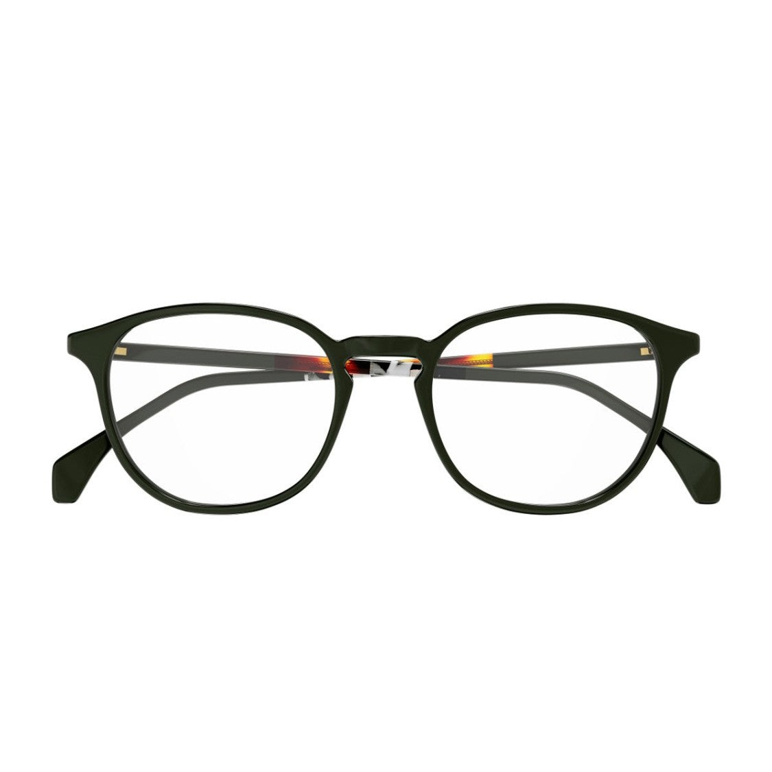 Gucci Dark Green Gg0551o Institutional Round Acetate Sunglasses