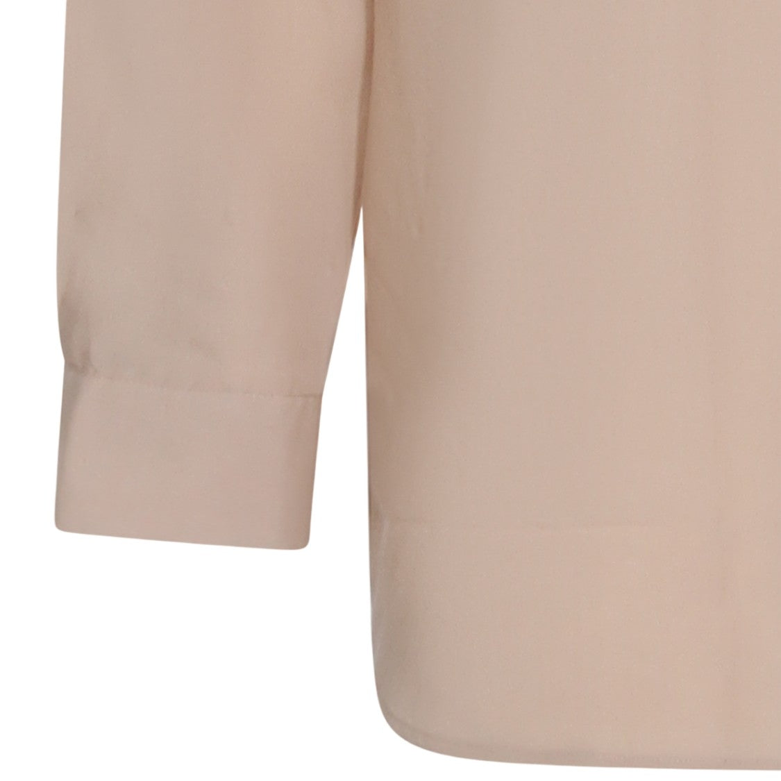 Lardini Sandy Beige Casual Shirt With Traditional Collar And Buttoned Cuffs