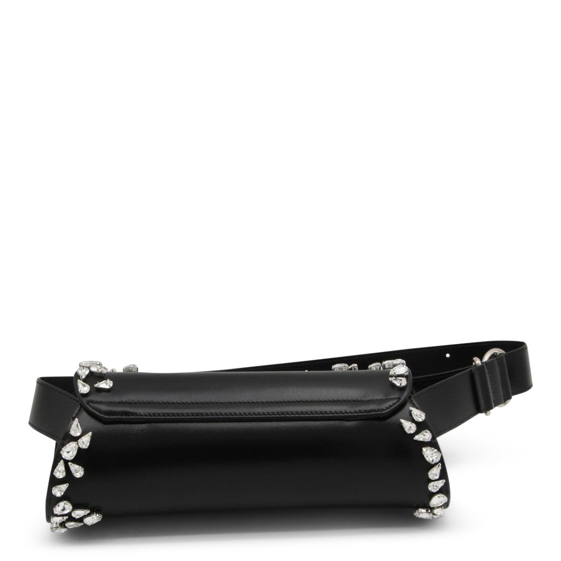 Jil Sander Cylindrical Black Leather Belt Bag