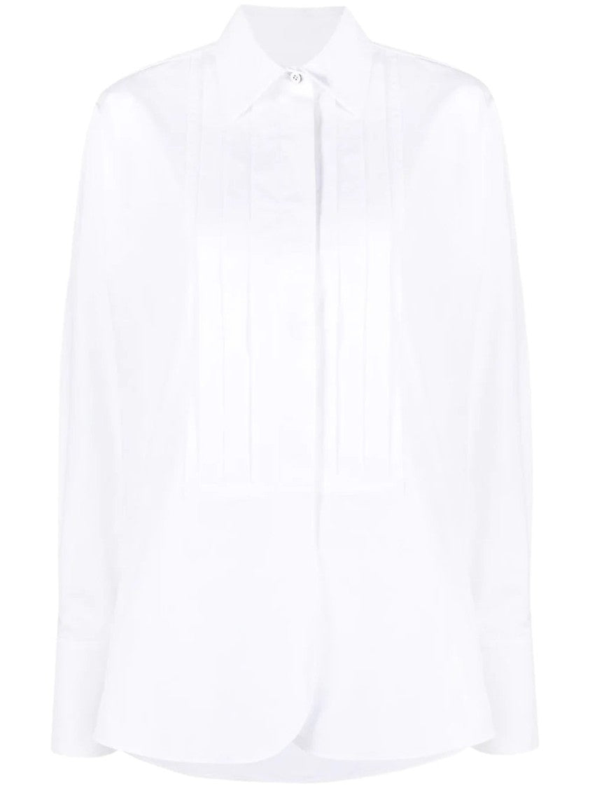 Jil Sander Tailored White Cotton Long Sleeve Shirt