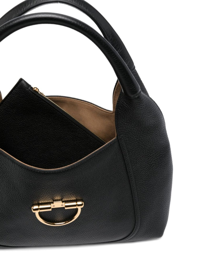 Gucci Structured Calfskin Handbag