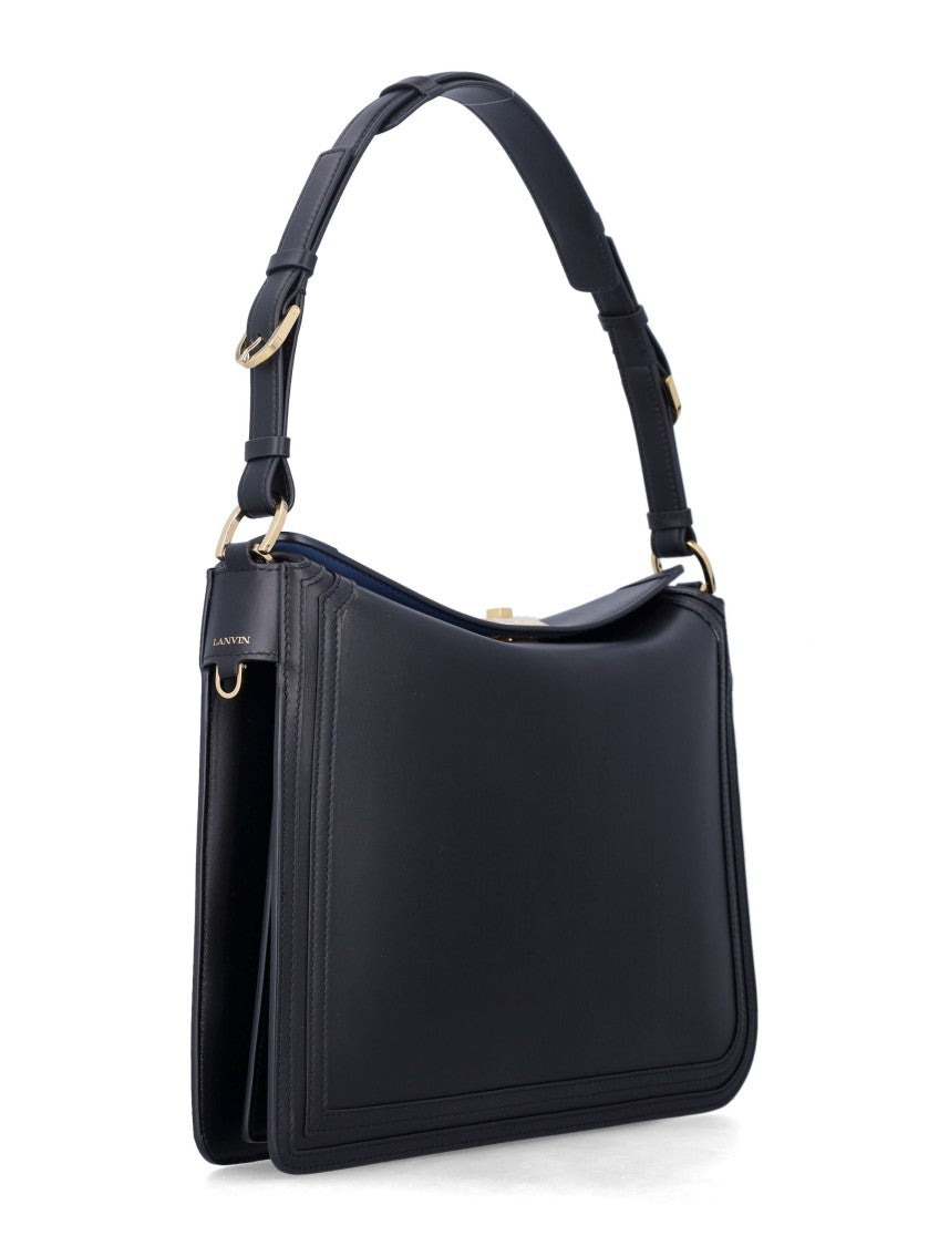 Lanvin Compagnon Asymmetric Leather Handbag