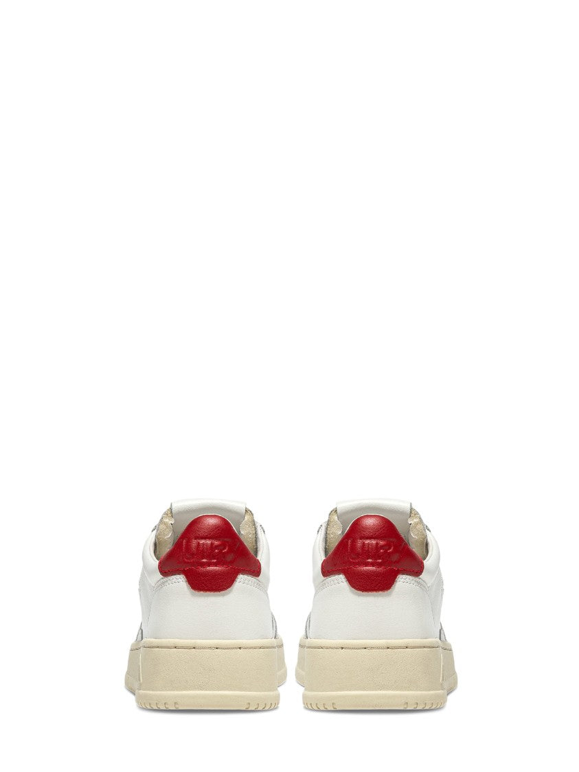 Autry Low-Top Leather Sneakers With Perforated Toe Box