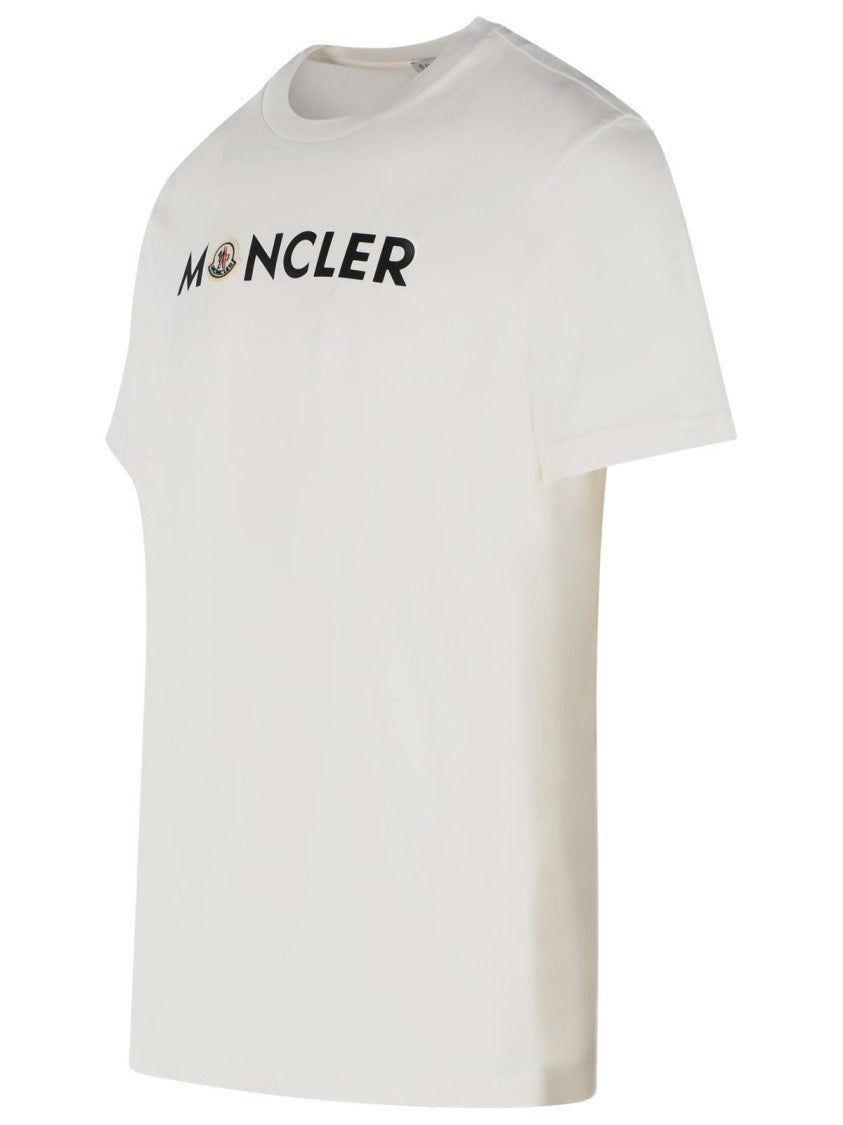 Moncler White Cotton T-Shirt