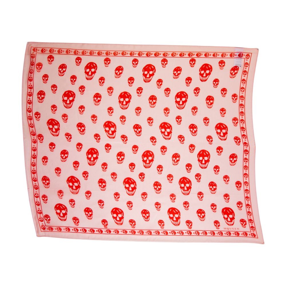 Alexander Mcqueen Skull Scarf - Silk - Pink