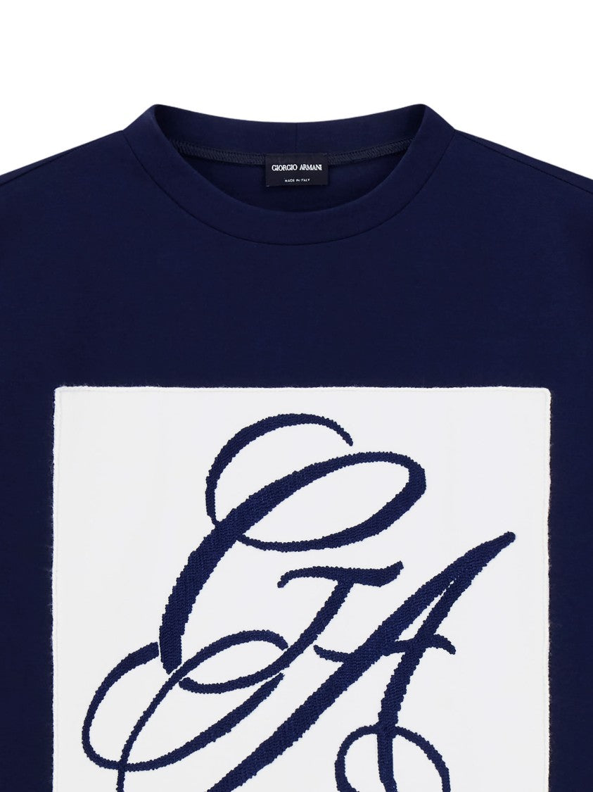 Giorgio Armani Oversized Dark Navy T-Shirt