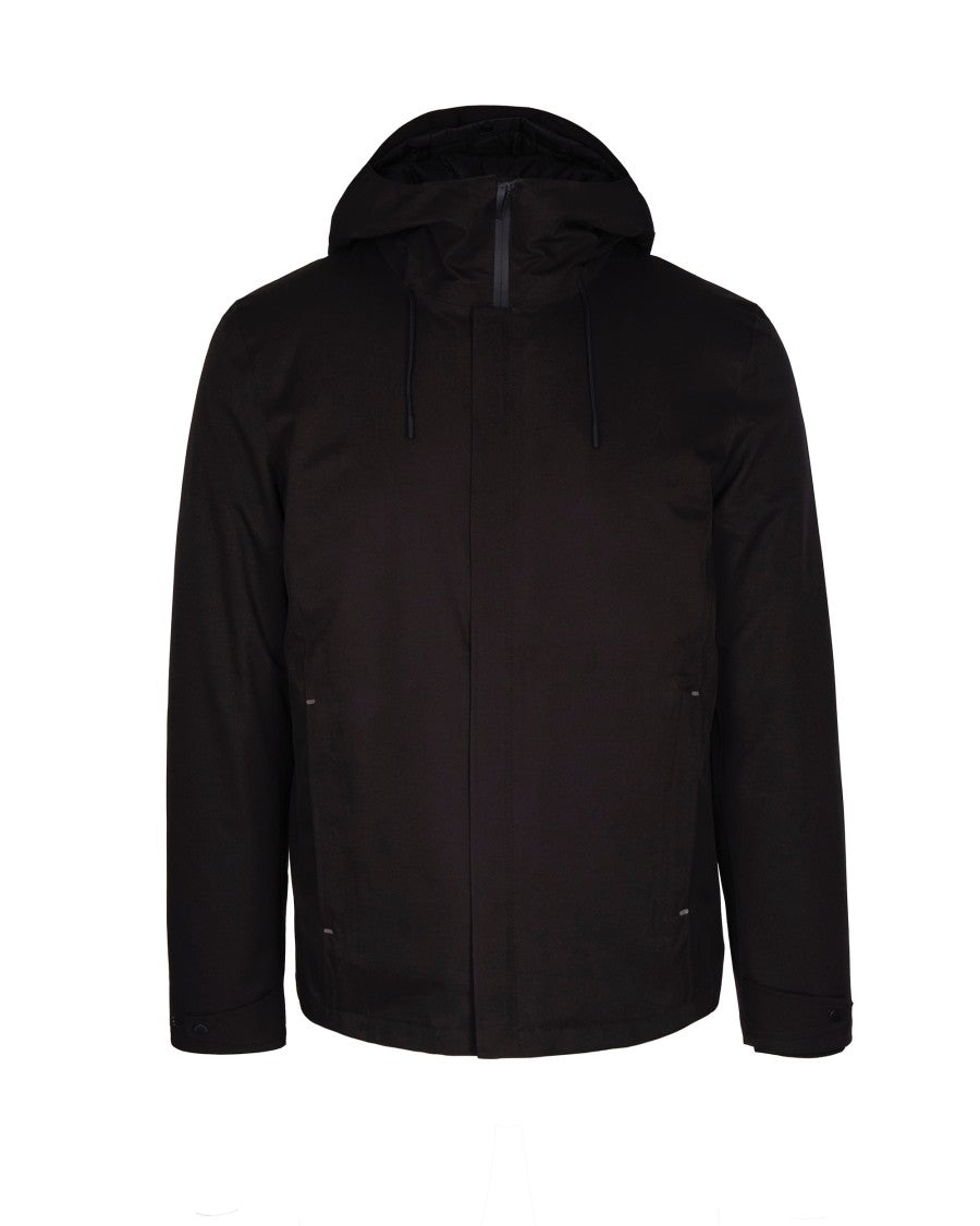 Woolrich Technical Fabric Crestmont Jacket With Adjustable Hood