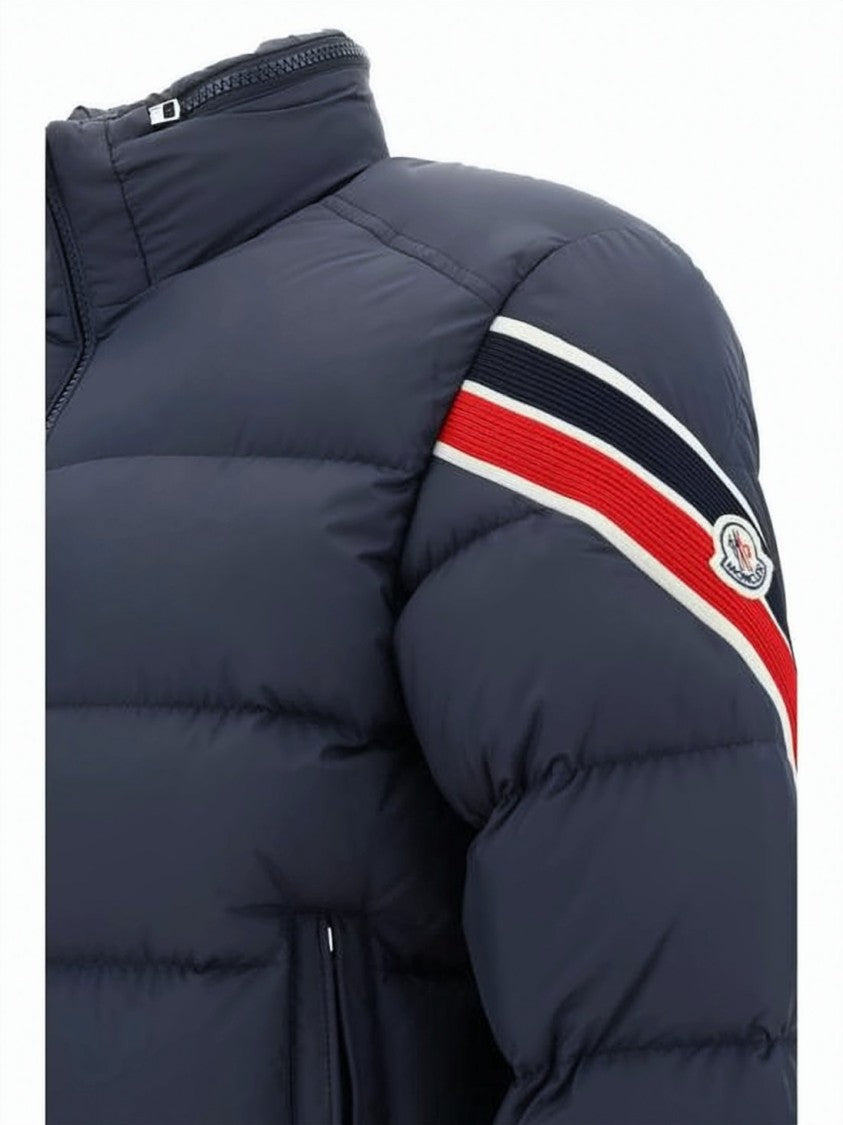 Moncler Quilted Down Jacket With High Collar