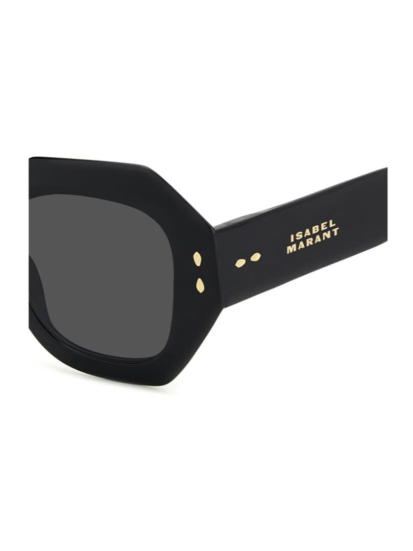 Isabel Marant Bold Octagonal Frame Sunglasses With Glossy Finish