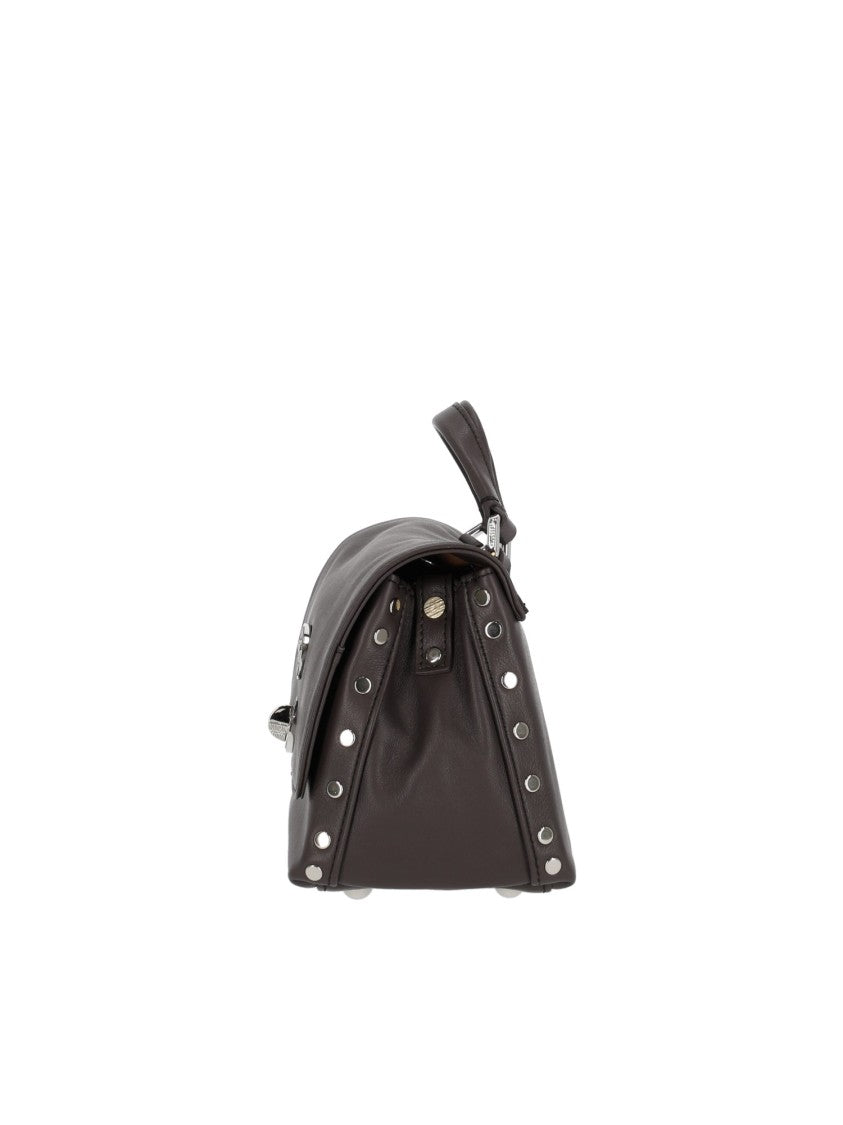 Zanellato Srl Brown Marengo Saeta Bovine Leather Handbag