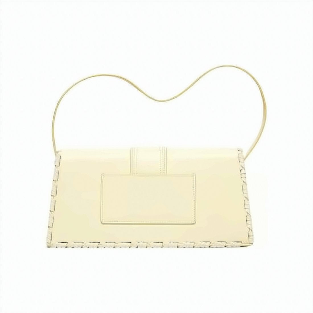Jacquemus Rectangular Minimalist Shoulder Bag With Woven Trim
