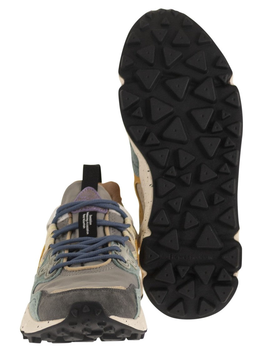 Flower Mountain Yamano 3 - Sneakers In Suede And Technical Fabric