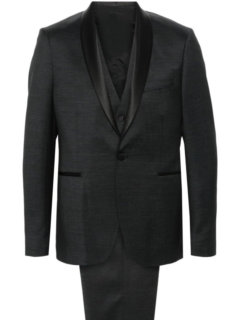 Tagliatore Single-Breasted Black Suit