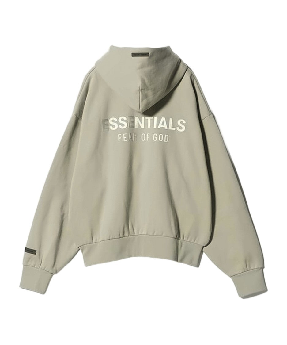 Fear Of God Relaxed Fit Zip-Up Hoodie With Graphic Print
