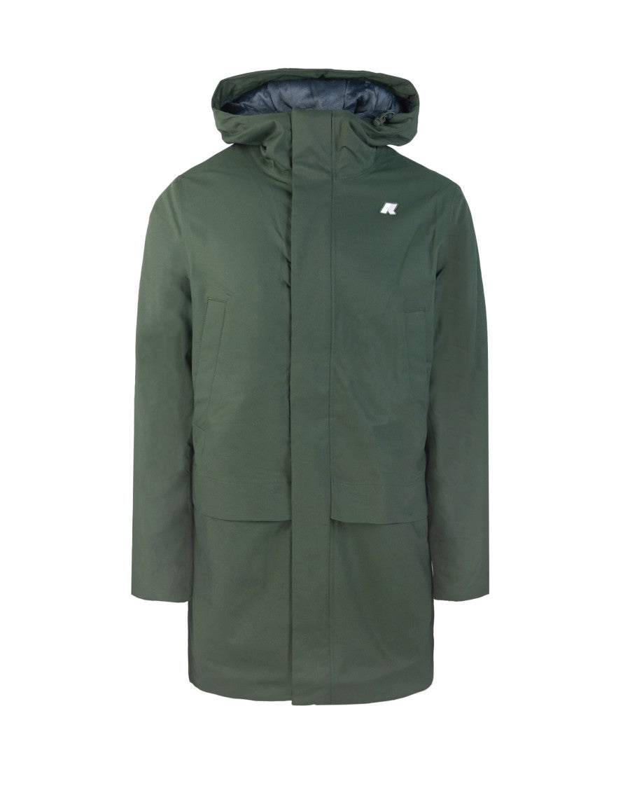 K-Way Green Jarno Water-Resistant Polyester Jacket