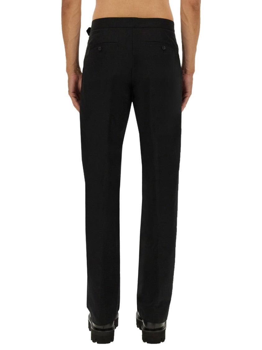 Alexander Mcqueen Pants With "T-Bar" Belt
