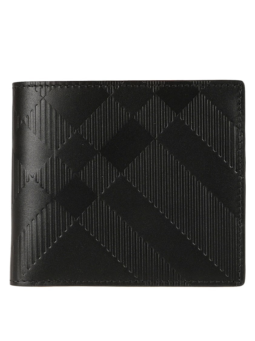 Burberry Textured Calf Grain Leather Wallet