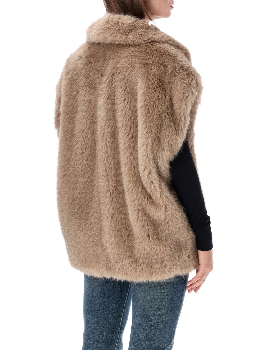 Stand Studio Kinley Faux Fur Sleeveless Vest