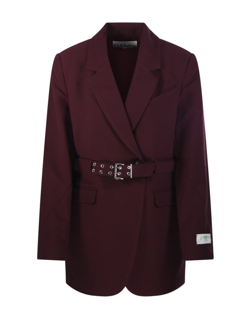 Ganni Future Twill Suiting Blazer