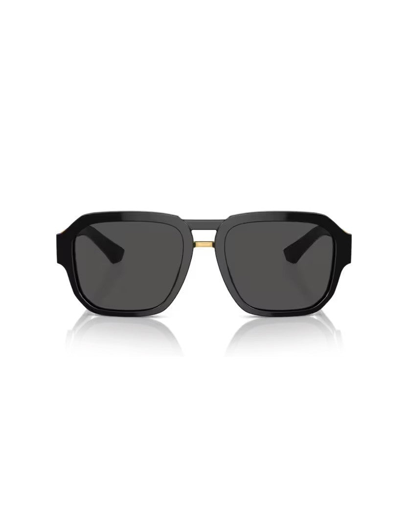 Dolce & Gabbana Pilot Sunglasses With Gleaming Logo Accents