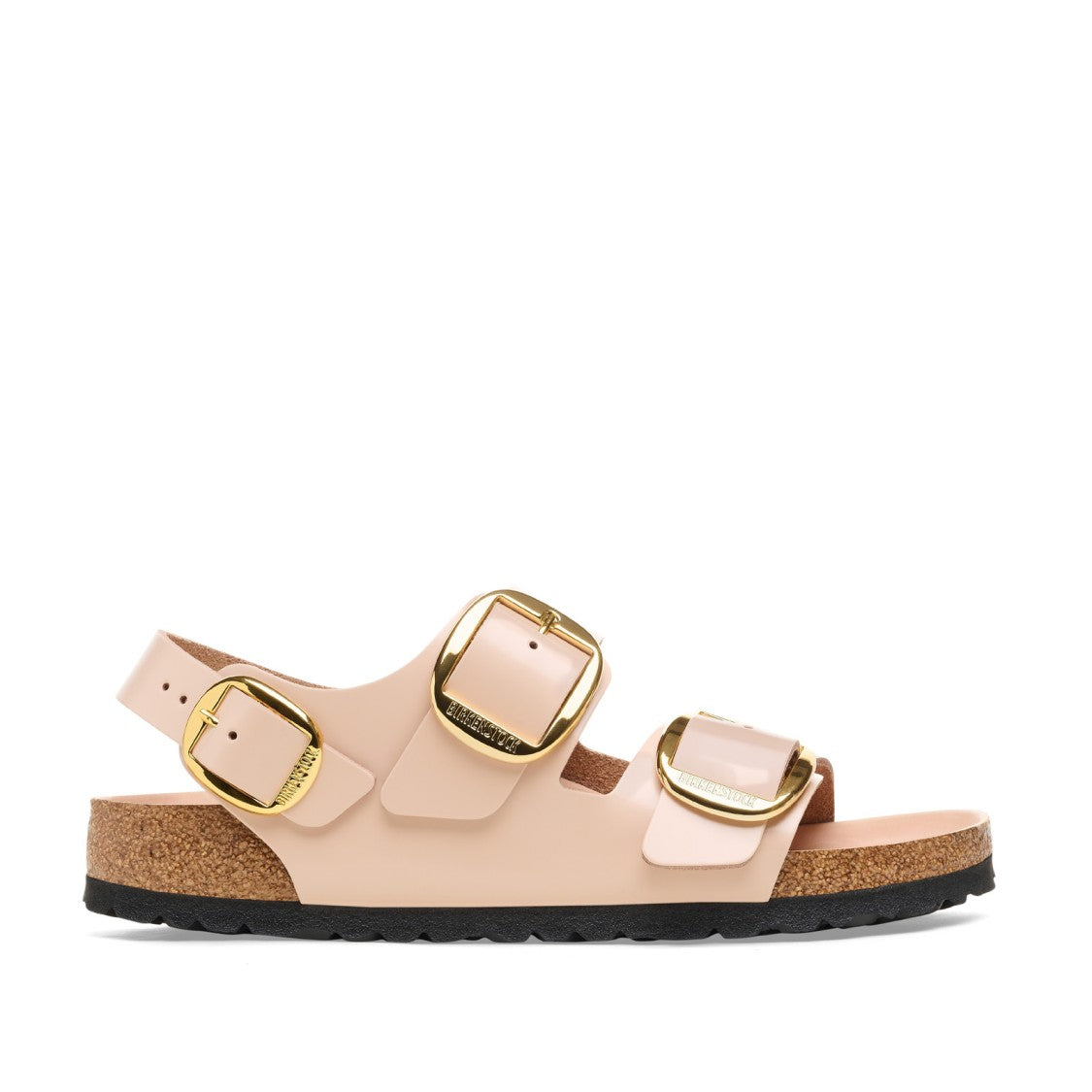 Birkenstock Milano Sandal In Beige Patent Leather