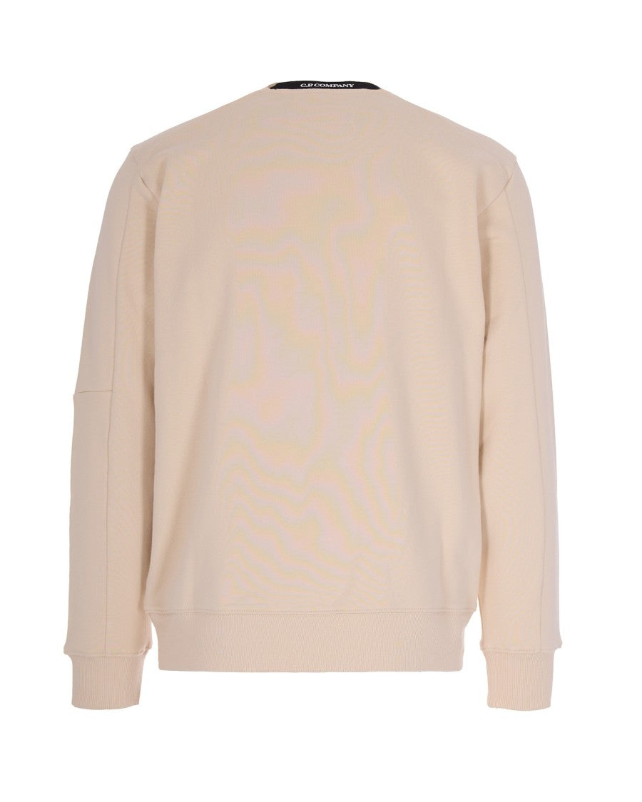 C.P. Company Crewneck Sweatshirt In Diagonal Raised Fleece