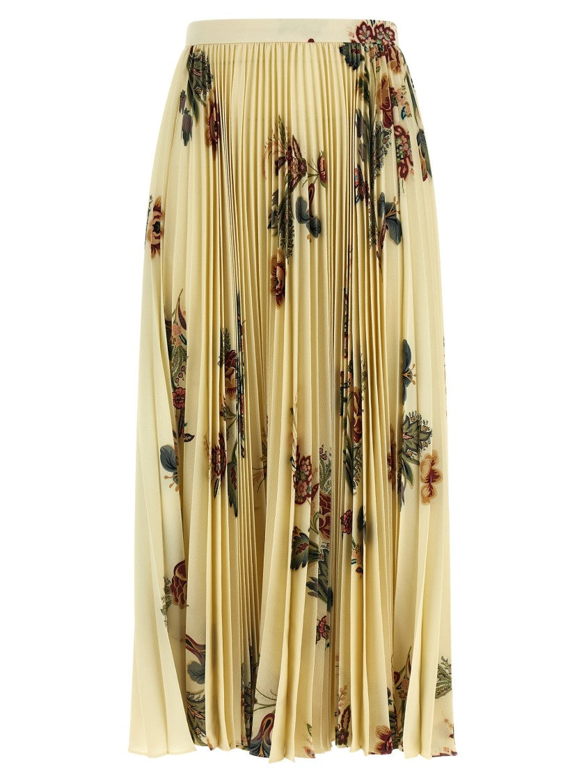 Etro Pleated Midi Skirt