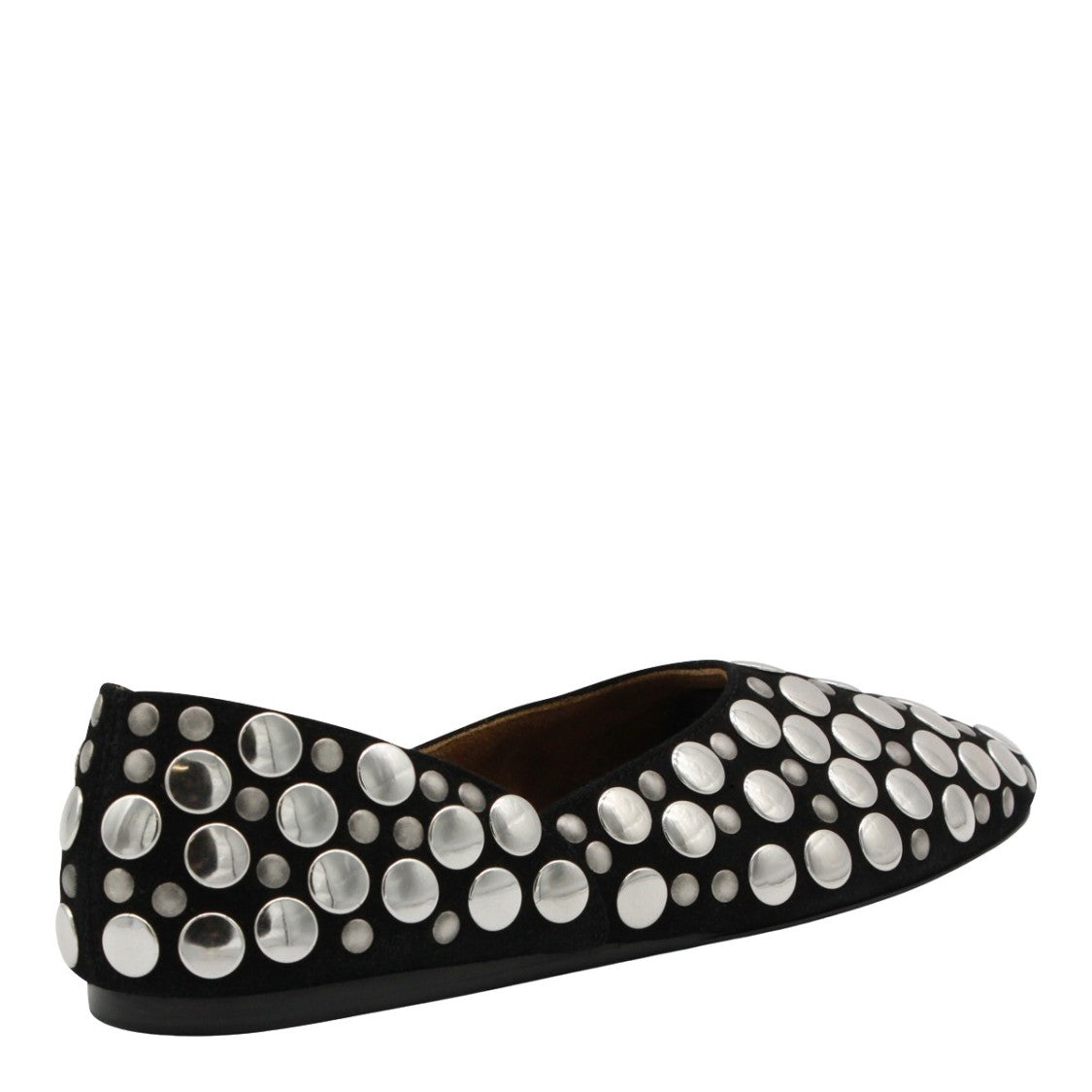 Khaite Studded Pointed Toe Flats With Refined Silhouette