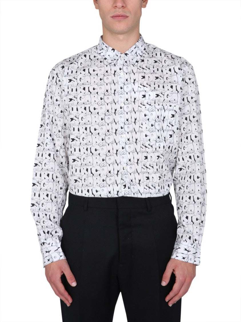 Comme Des Garçons X Kaws Print Shirt