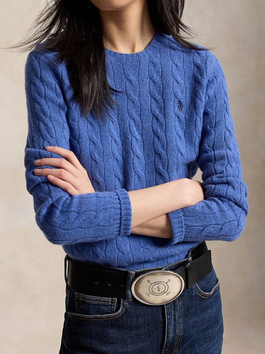 Polo Ralph Lauren Long Sleeve Cable Knit Pullover With Fitted Silhouette