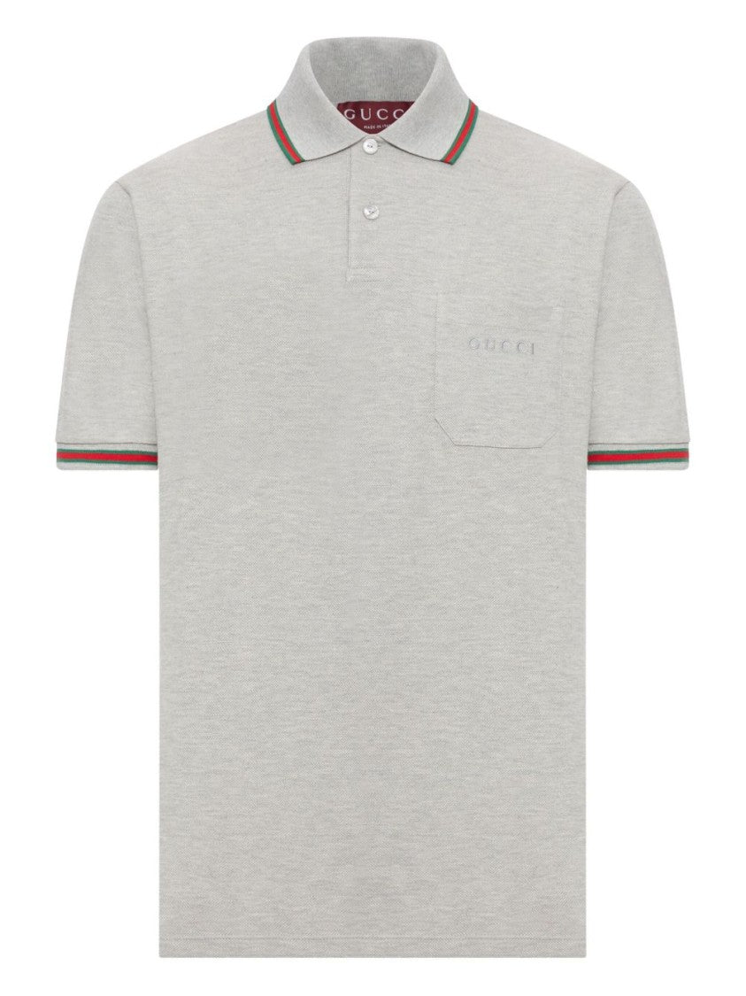 Gucci Embroidered Polo Shirt