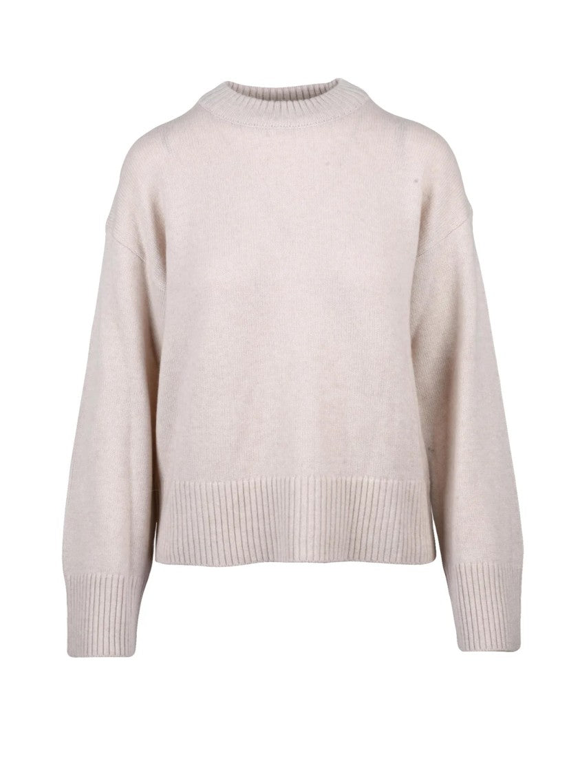 Selected Crew Neck Pullover In Fine Wool-Cashmere Blend
