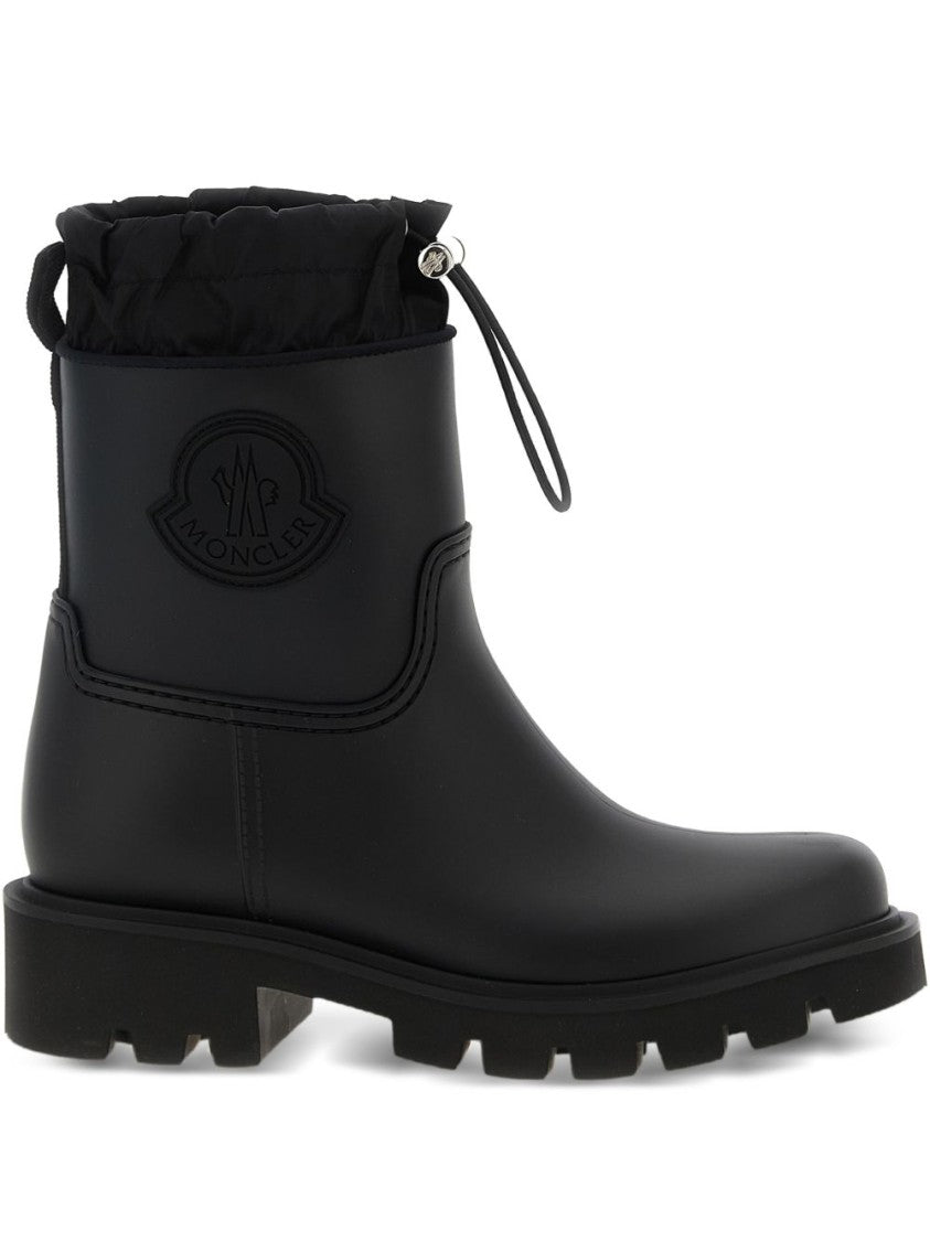 Moncler Ankle Boots With Quilted Collar And Sole