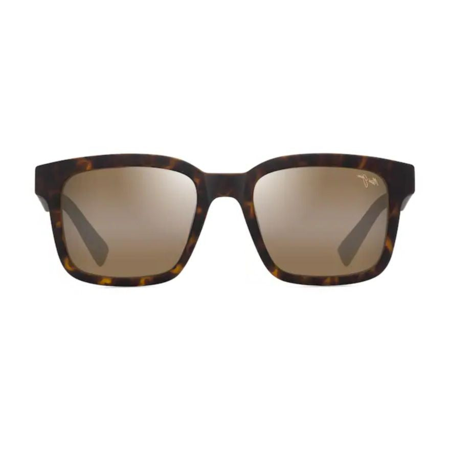Maui Jim Opiopio Af Tortoiseshell Pattern Rectangular Frame Sunglasses With Gradient Lenses