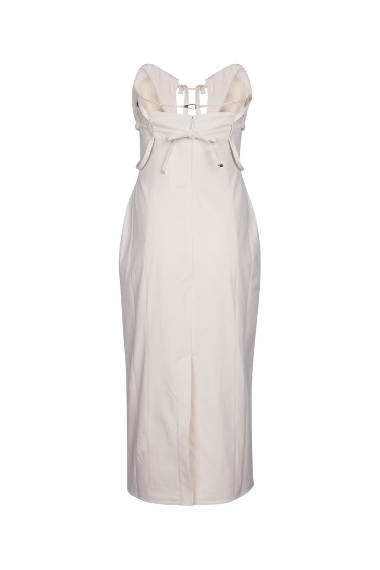 Jacquemus Fitted Strapless Midi Dress