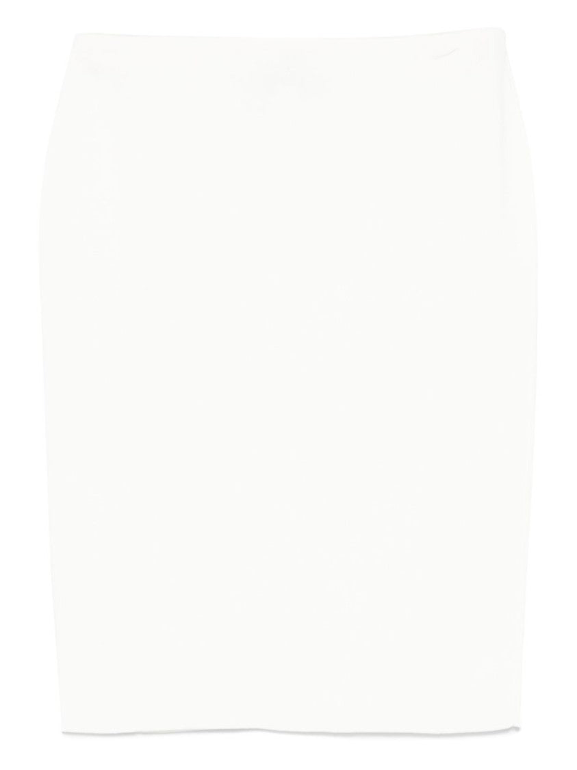 Blugirl Floral-Textured White Pencil Skirt