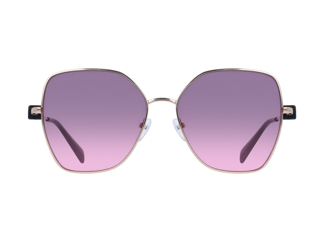 Liu Jo Lj160s Gold Oversized Geometric Sunglasses