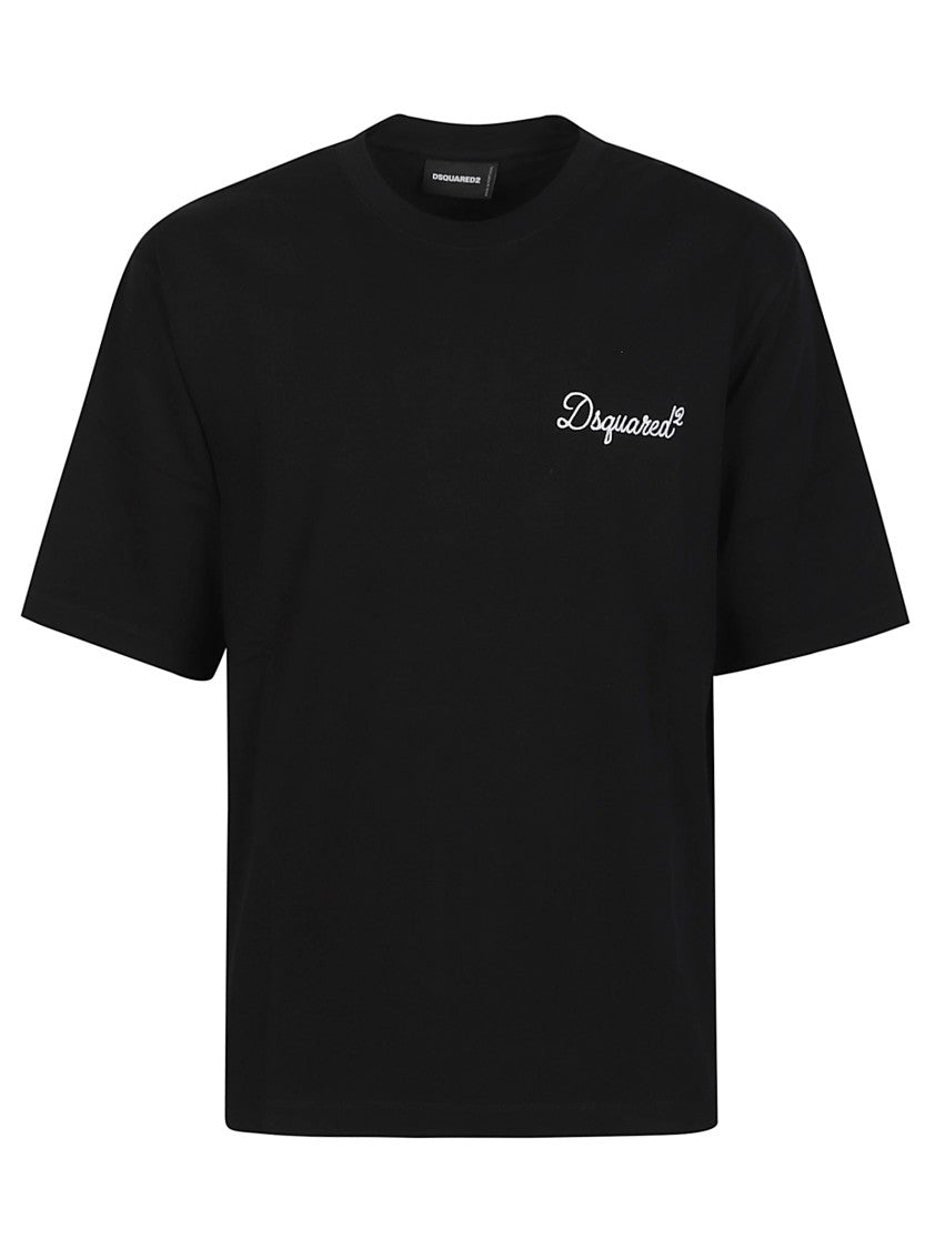 Dsquared2 Logo Signature Loose Cotton T-Shirt