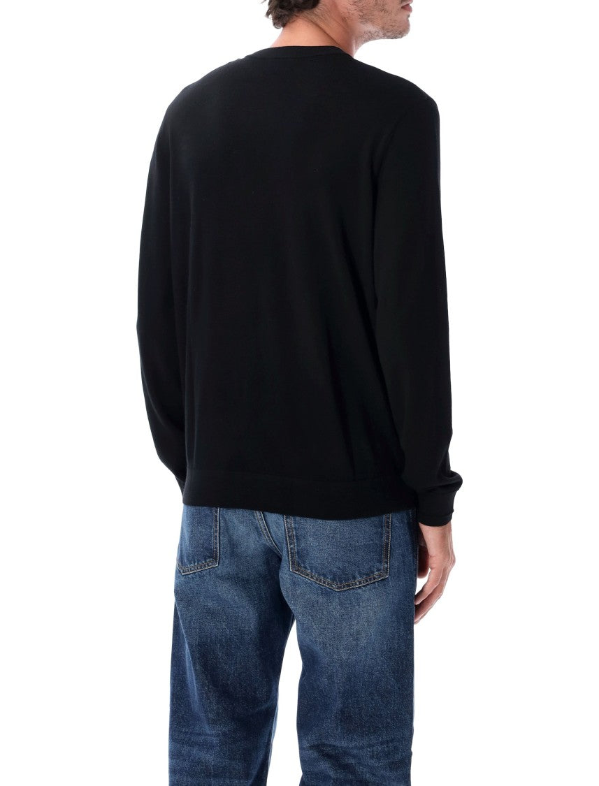 Diesel Minimalist Ribbed Knit Crewneck Sweater