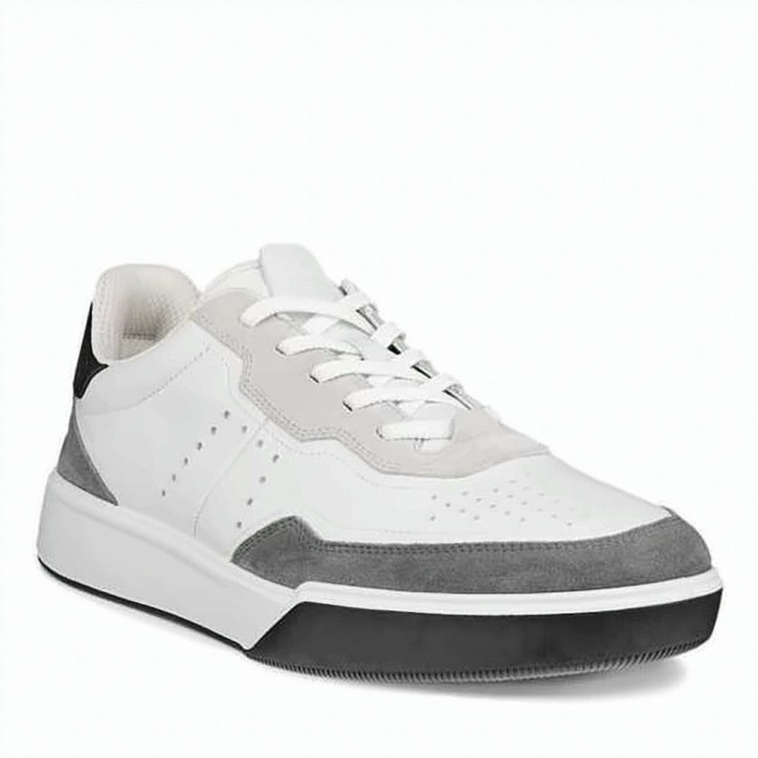 Ecco Modern White Ecco Sneakers With Sleek Leather Design