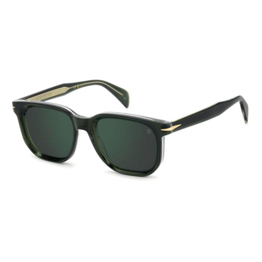 David Beckham Db 7133/S Deep Green Rectangular Acetate Sunglasses
