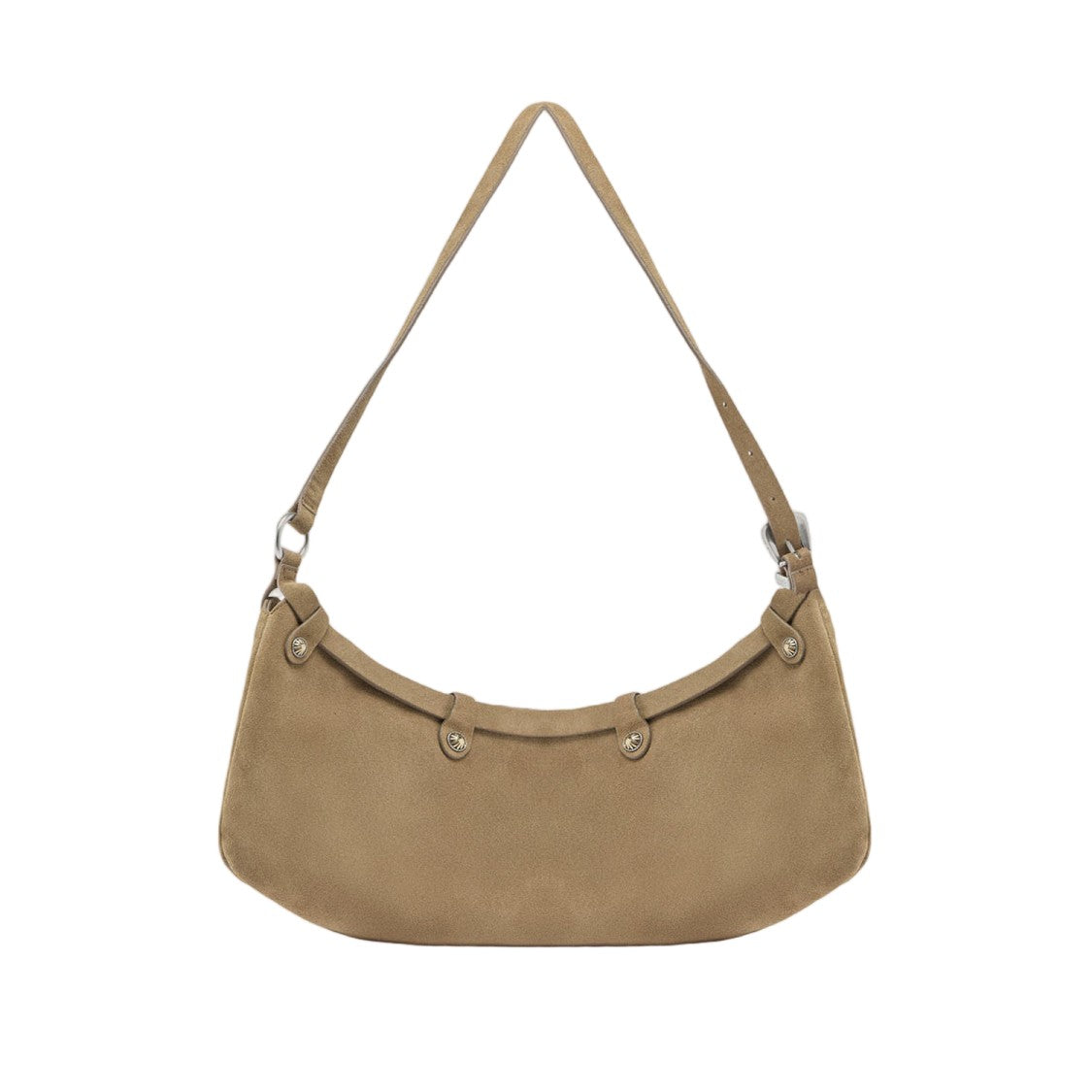Pinko Pocket Body Suede Shoulder Bag With Pockets