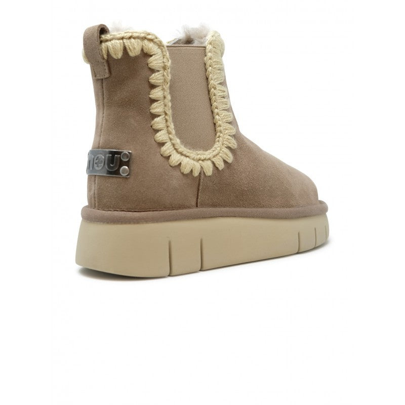 Mou Fw531037a Bounce Chelsea Boots Suede Elephant Grey
