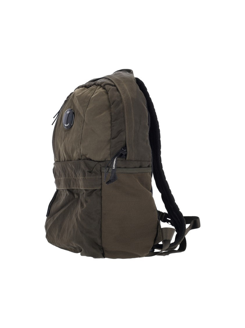 C.P. Company Green Nylon B Lens Multi-Compartment Bag